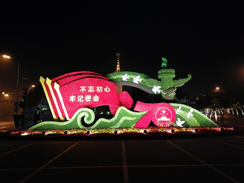 大連旅順區夜景亮化，輪廓燈亮化，鳥窩燈具，投光燈